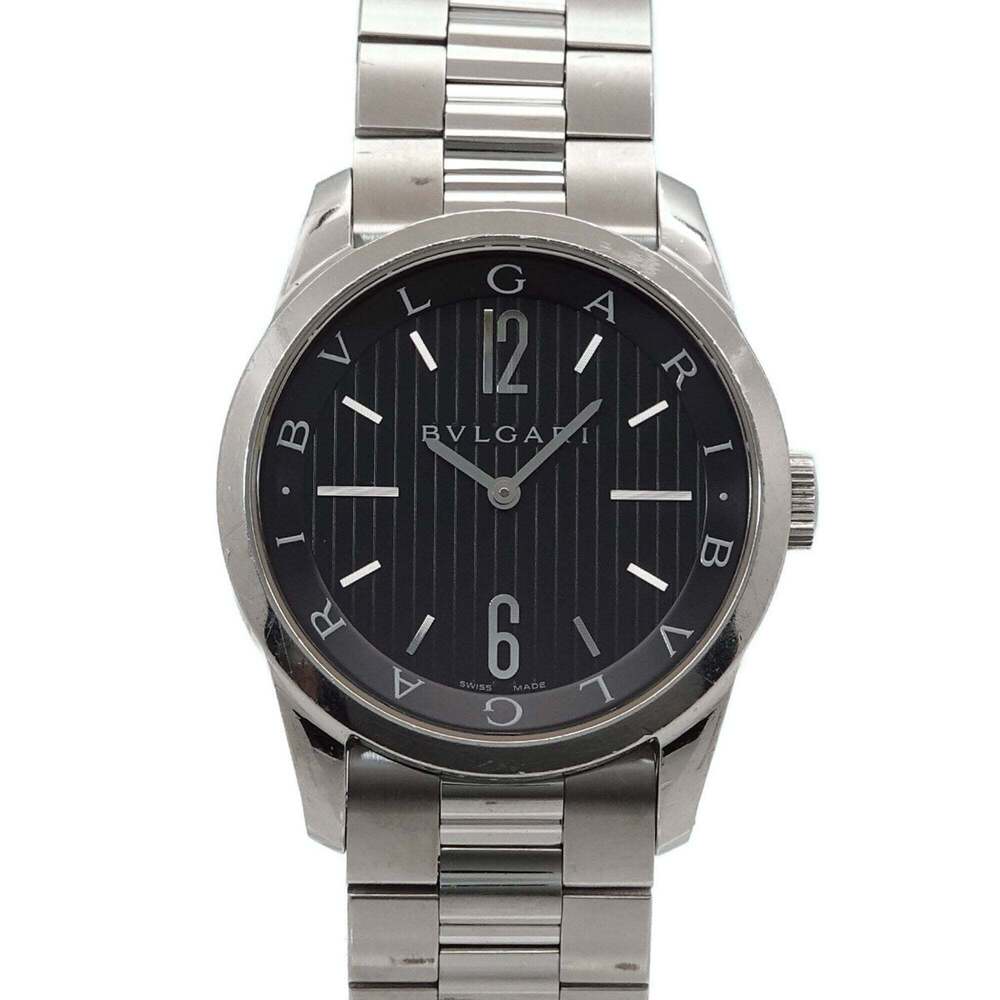 Bulgari BVLGARI Solotempo ST37S Men's Watch Black Quartz